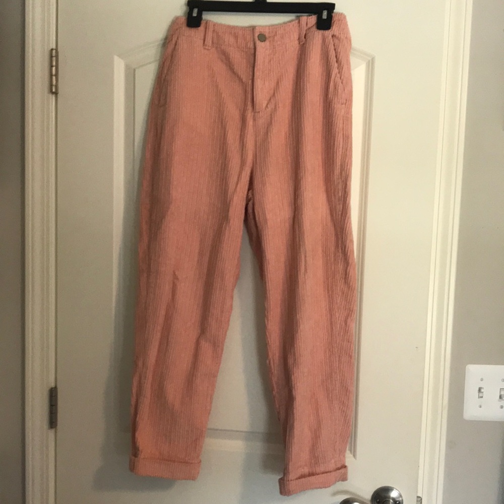 Pink corduroy pants
